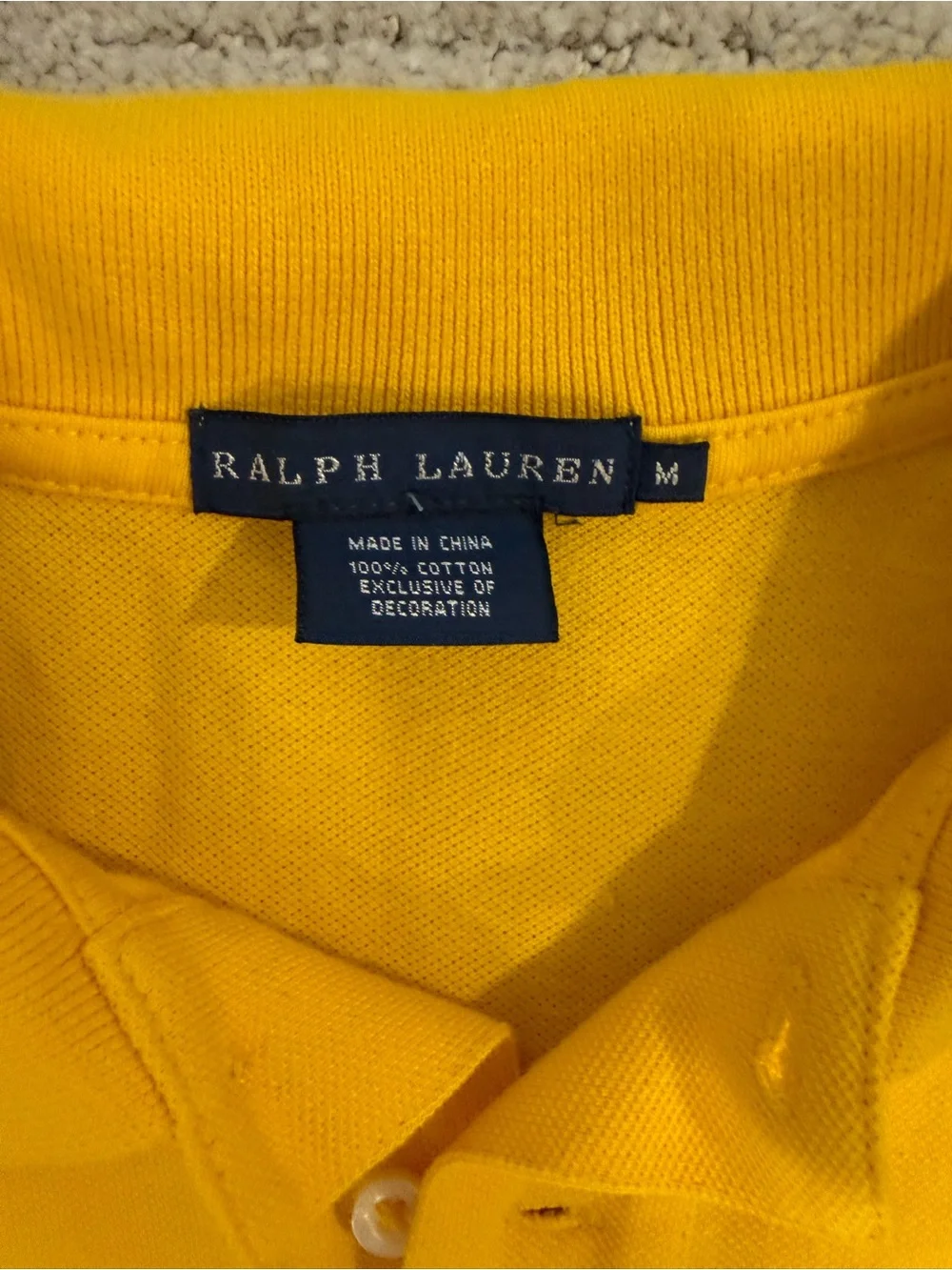 Ralph Lauren Polo Big Pony Suede Shoulder Patch Equestrian